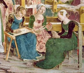 Näherinnen, Detail aus 